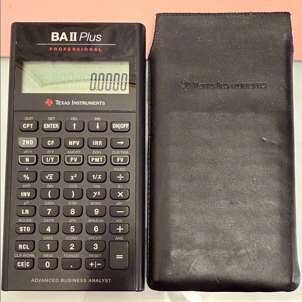 Texas Instruments BA II Plus Professional Black Calculator